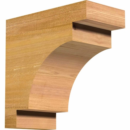 Ekena Millwork Mediterranean Rough Sawn Rafter Tail, Western Red Cedar, 6"W x 12"H x 12"L RFT06X12X12MED00RWR